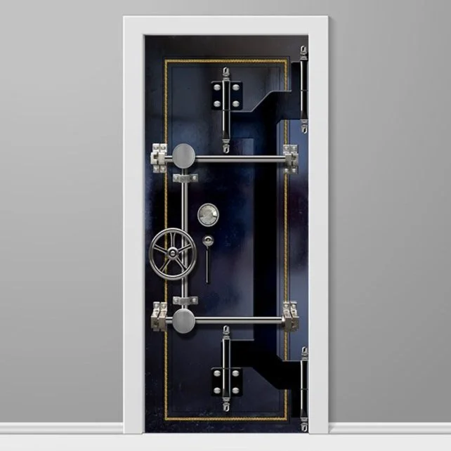 Vintage Mosler Safe Interior Custom-Printed Door Wrap